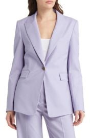 ARGENT Stretch Wool Single Button Blazer at Nordstrom