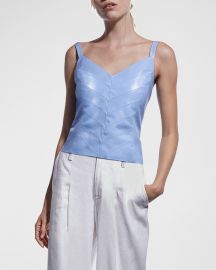 AS by DF Becca Recycled Leather Tank at Neiman Marcus