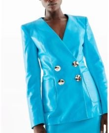 AS by DF Claude Recycled Leather Blazer at Bloomingdales