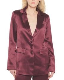 AS by DF Collins Satin Boyfriend Blazer Bloomingdales at Bloomingdales