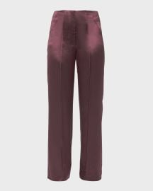 AS by DF Collins Satin Trousers at Neiman Marcus