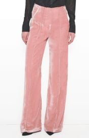 AS by DF Fiona Velvet Straight Leg Trouser at Nordstrom