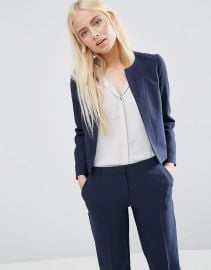 ASOS   ASOS Crop Tailored Blazer in Crepe at Asos