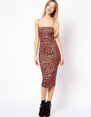 Cami Leopard Midi Dress at Asos