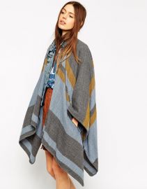 ASOS  ASOS Stripe Cape With Pockets at Asos