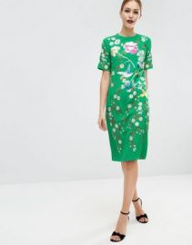 ASOS Bird   Floral Embroidered Shift Dress at asos com at Asos