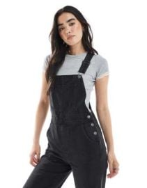 ASOS DESIGN denim overall in washed black | ASOS at ASOS