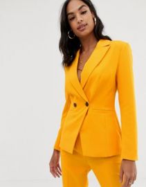 ASOS DESIGN orange pop suit blazer   ASOS at Asos