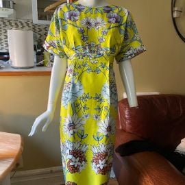 ASOS Dresses Asos Cocktail Length Dress Bright Yellowfloral Poshmark at Poshmark