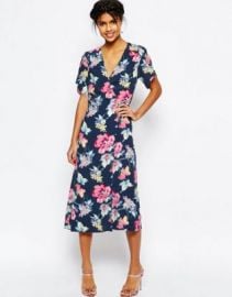 ASOS Floral Midi Tea Dress at asos com at Asos