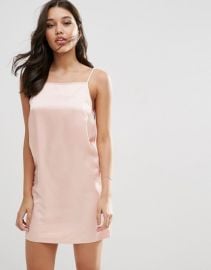 ASOS Hammered Satin Slip Dress at ASOS