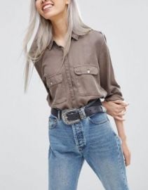 ASOS Large Buckle Leather Western Waist And Hip Belt at asos com at Asos