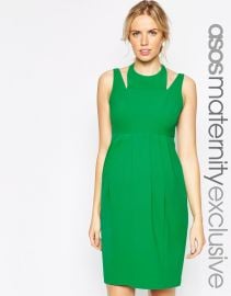 ASOS Maternity  ASOS Maternity Tulip Dress With Cut Out Neck at Asos