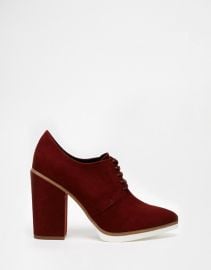 ASOS ON A ROLL Lace Up Heeled Shoes at Asos