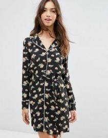 ASOS Pajama Style Dress in Floral Print at asos com at Asos