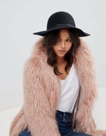 ASOS Skinny Band Felt Floppy Hat With Size Adjuster at asos com at Asos