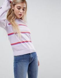 ASOS Sweater With Multi Stripe   ASOS at Asos