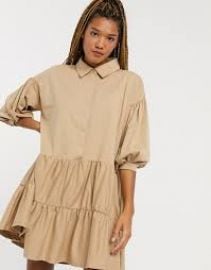 ASOS mini tiered shirt dress at Asos