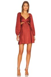 ASTR The Label Anamaria Dress in Rust at Revolve