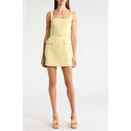 ASTR the Label Adelyn Belted Tweed Minidress at Nordstrom