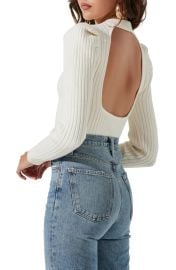 ASTR the Label Back Cutout Sweater at Nordstrom