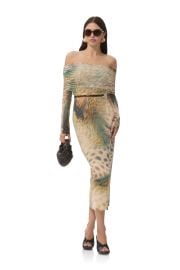 ASTR the Label Cornelia Dress in Fish Scale Swirl at AFRM