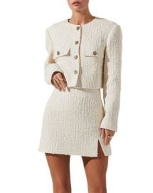 ASTR the Label Covina Boucle Jacket Bloomingdales at Bloomingdales