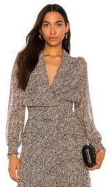 ASTR the Label Dinah Top in Black Taupe Animal at Revolve