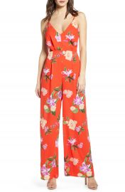 ASTR the Label Floral Strappy Back Jumpsuit   Nordstrom at Nordstrom