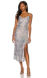 ASTR the Label Hollywood Dress in Silver  Pink Multi at Revolve