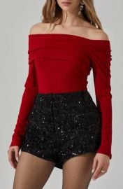 ASTR the Label Jada Foldover Off the Shoulder Jersey Top at Nordstrom