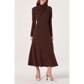 ASTR the Label Long Sleeve Mock Neck Dress at Nordstrom