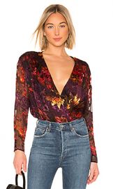 ASTR the Label Maren Bodysuit in Plum  amp  Red Floral from Revolve com at Revolve