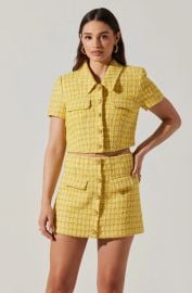 ASTR the Label Mavey Cropped Tweed Jacket at ASTR The Label