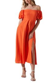 ASTR the Label Off the Shoulder A-Line Dress at Nordstrom