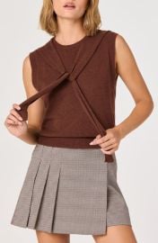 ASTR the Label Scarf Tie Sleeveless Sweater at Nordstrom