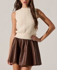 ASTR the Label Womens Pernille Crewneck Sweater - Macys at Macys