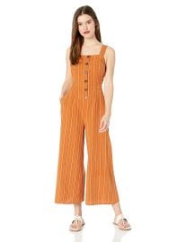 ASTR the label Women s Baseline Sleeveless Open Back Cropped Culotte Jumpsuit at Amazon