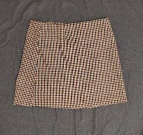 ASTR the label plaid wool blend Mini skirt szLarge Brand New With Tag eBay at eBay