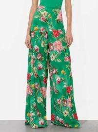 ATHENA WIDE LEG PANT in HAMPTONS FLORAL ALICE OLIVIA at Alice + Olivia