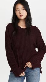 ATM Anthony Thomas Melillo Cashmere Blend Raglan Rib Sweater at Shopbop