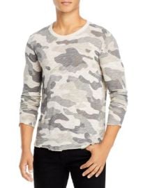 ATM Anthony Thomas Melillo Cotton Textured Distressed Camouflage Long Sleeve Tee   Bloomingdales at Bloomingdales