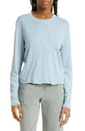 ATM Anthony Thomas Melillo Destroyed Long Sleeve Slub Jersey Tee at Nordstrom