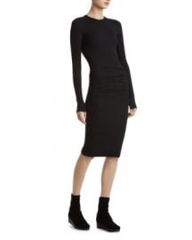 ATM Anthony Thomas Melillo Ruched Rib-Knit Dress at Bloomingdales