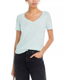 ATM Anthony Thomas Melillo Short Sleeve V-Neck Tee Bloomingdales at Bloomingdales