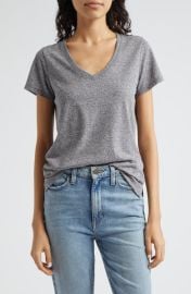 ATM Anthony Thomas Melillo Snow Heather Cotton Blend T-Shirt at Nordstrom