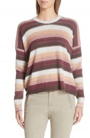 ATM Anthony Thomas Melillo Stripe Cotton  amp  Cashmere Sweater   Nordstrom at Nordstrom