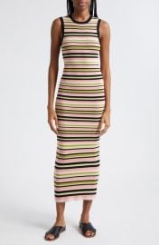 ATM Anthony Thomas Melillo Stripe Rib Tank Dress at Nordstrom