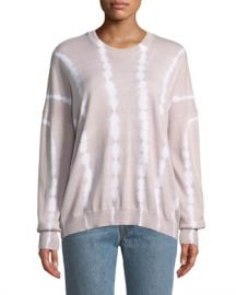 ATM Anthony Thomas Melillo Tie-Dye Cotton-Cashmere Crewneck Sweater at Neiman Marcus