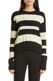 ATM Anthony Thomas Melillo Variegated Stripe Rib Sweater at Nordstrom